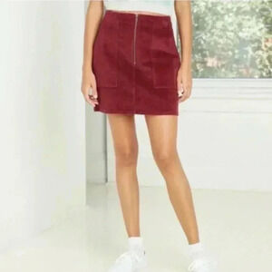 Wild Fable Corduroy Skirt Wine Red Size 10​​